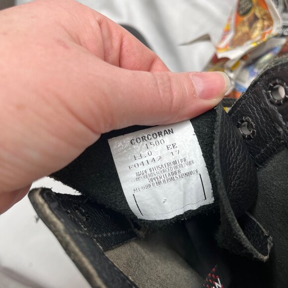 Corcoran 1500 Mens Black Leather Military Combat Boots Size 13 EE - Picture 13 of 14